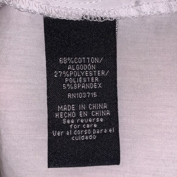 Zac & Rachel White Button Down Ruffle 3/4 Sleeve Women’s Shirt Size S - Picture 9 of 9